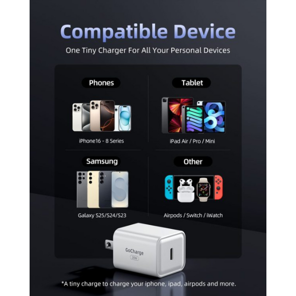 GC20-1CWHT - Cốc sạc nhanh Innostyle 20W Type-C GoCharge PD PPS - 5