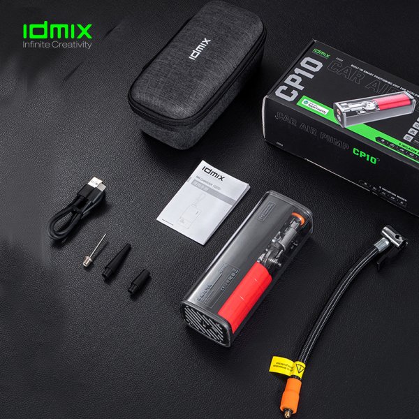 ID5669 - Bơm hơi di động cầm tay kèm định vị IDMIX CP10 - 5
