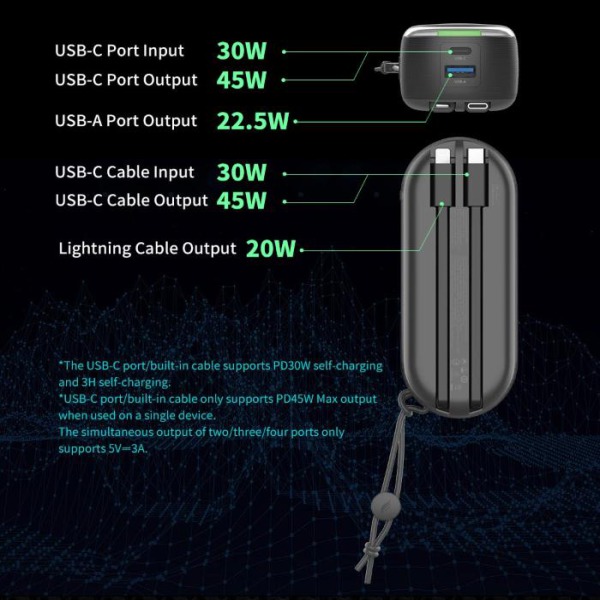 ID5866 - Pin dự phòng sạc nhanh IDMIX 15.000 mAh PD 45W Power Mate P15 Ci Pro - 2
