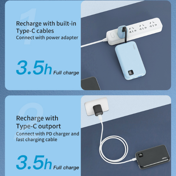 ID8940 - Pin dự phòng sạc nhanh IDMIX 10.000 mAh PD 20W Power Mate P10CiPro - 5