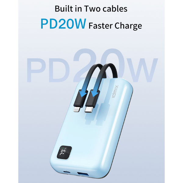 ID8940 - Pin dự phòng sạc nhanh IDMIX 10.000 mAh PD 20W Power Mate P10CiPro - 10