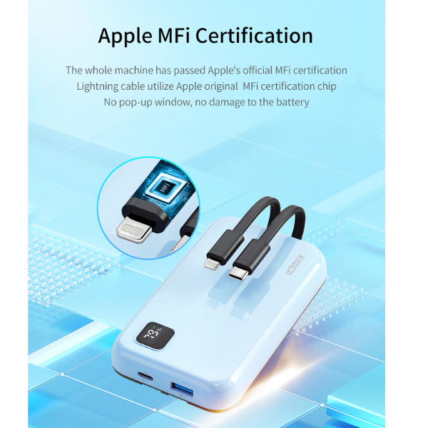 ID8940 - Pin dự phòng sạc nhanh IDMIX 10.000 mAh PD 20W Power Mate P10CiPro - 12