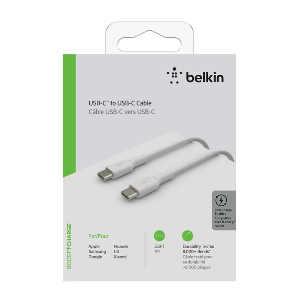 CAB003BT2M-QSD - Cáp Type-C to Type-C Belkin 60W vỏ nhựa 2M - Qua Sử Dụng - 4