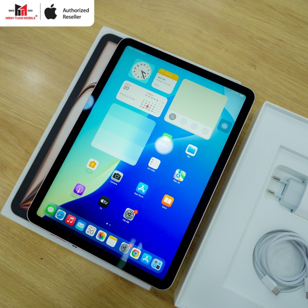 CK6GYJY41R - [Kèo Thơm] iPad Air 7 M3 11inch 5G 128GB Starlight Cũ Đẹp - ****YJY41R - 4