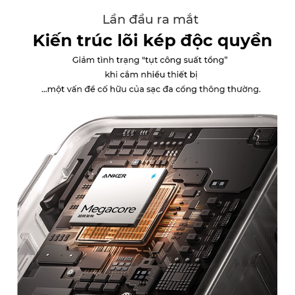 A121AJ11 - Cốc sạc nhanh Anker 70W Nano 3 cổng 2C1A A121A - 3