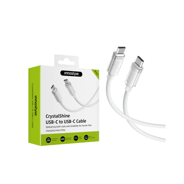 SCC150WHT - Cáp Type-C to Type-C Innostyle CryStalShine 1.5m - 6