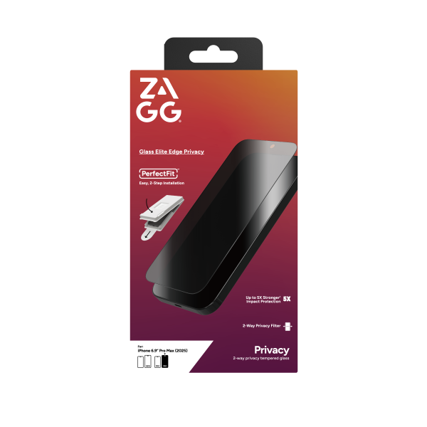 100119411 - Cường lực chống nhìn trộm iPhone 17 Pro Max ZAGG Elite Edge - 9