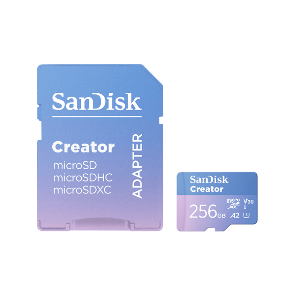 SDSQXAV-256G-GN6MS - Thẻ nhớ Micro SanDisk Creator 256GB V30 U3 C10 A2 UHS-I upto 190MB s (SDSQXAV-256G-GN6MS) - 3