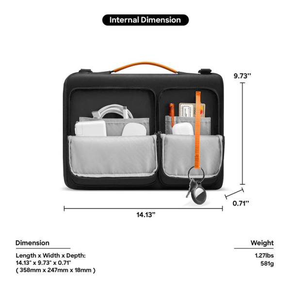 A42F2G3 - Túi chống sốc MacBook 16 inch Tomtoc Messenger Bag - 3