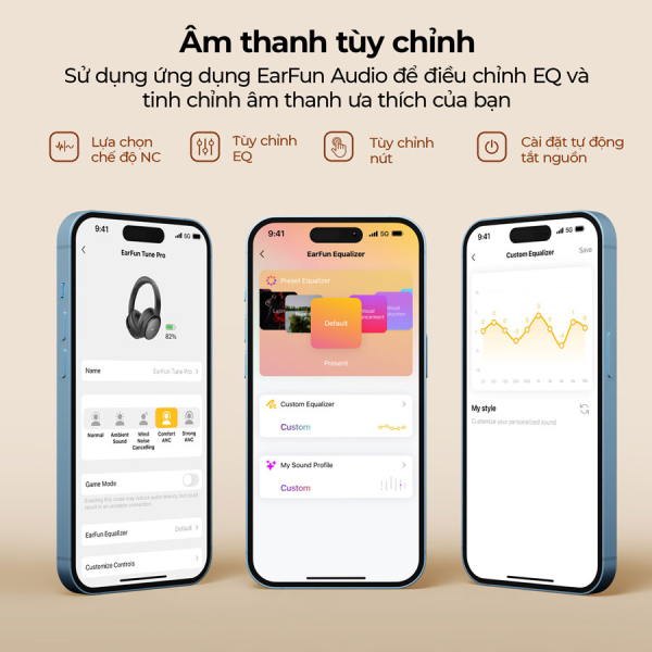 EFTUNEPROBK - Tai nghe chụp tai Earfun Tune Pro - 2