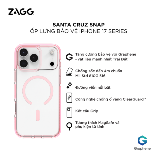 702320856 - Ốp lưng Magsafe iPhone 17 Pro Max ZAGG Santa Cruz - 2