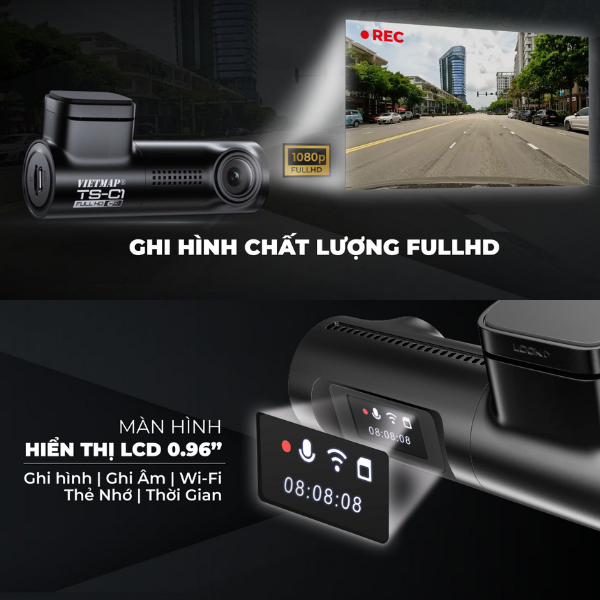TS-C1 - Camera hành trình Vietmap cảnh báo giao thông C1 - 6