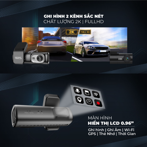 TS-2K-LITE - Camera hành trình Vietmap cảnh báo giao thông TS-2K Lite - 8