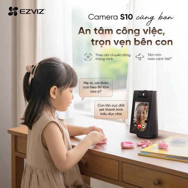 S10-4MP - Camera IP 360 độ 4MP EZVIZ S10 có tích hợp màn hình - 9