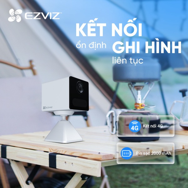 CB2-4G-3MP - Camera không dây dùng pin 3MP EZVIZ CB2 4G - 6