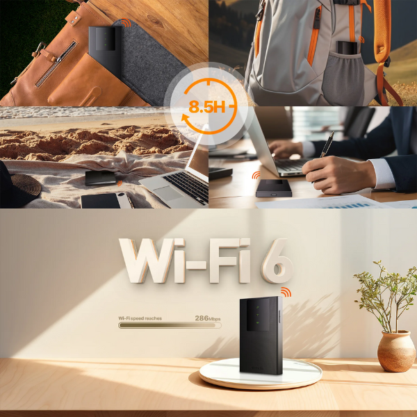 4G180V4 - Bộ phát Wifi di động 4G LTE 286Mbps Tenda 4G180-V4 - 7