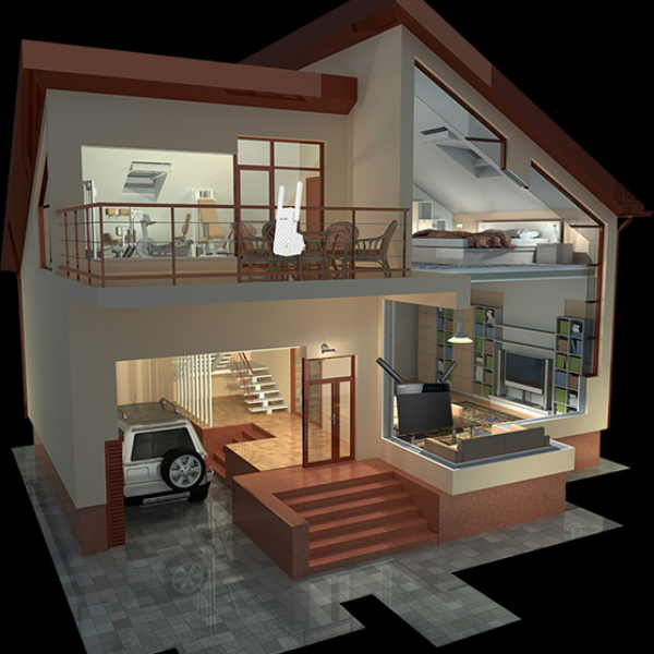 TENDA-A9 - Bộ kích sóng Wifi Tenda A9 chuẩn N tốc độ 300Mbps - 7