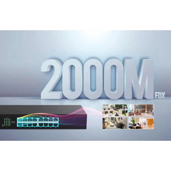 TEG1016D - Switch Tenda 16-Port 1G TEG1016D - 8