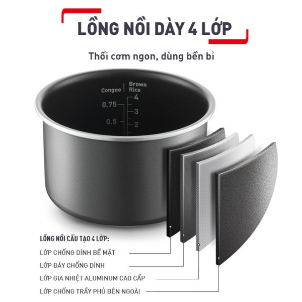 RK515168 - Nồi cơm điện Tefal Rice Mate Mini 0.7L RK515168 - 5