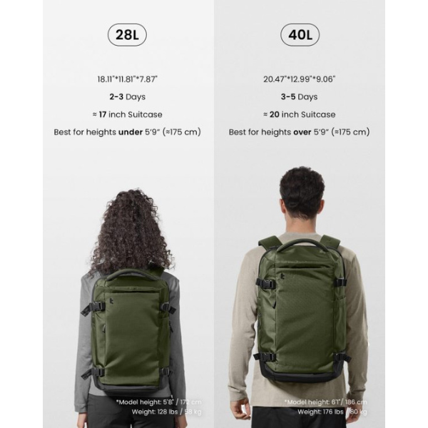 T66S1T1 - Balo Tomtoc Liteway Travel Backpack 15.6 inch 28L - 9