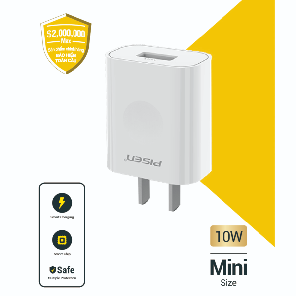 TS-C134 (GLB) - Cốc sạc Pisen 10W USB-A Charger TSC134 - 3