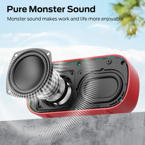 MS62109-S150-RED - Loa Bluetooth Monster S150 - 11