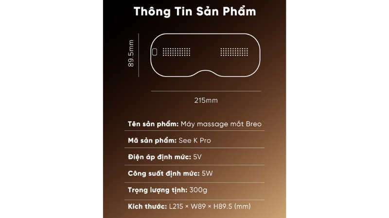 Máy massage mắt Breo See K Pro-BREOKPRO-GRY-5