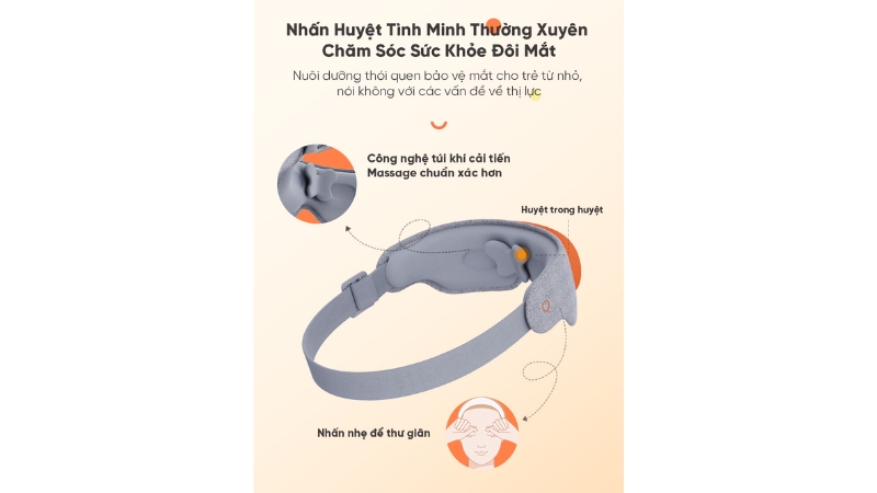 Kính massage mắt trẻ em Breo See 5K-BREOSEE5K-GRY-13