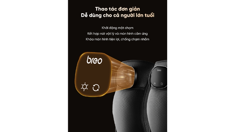 Máy massage đầu gối Breo X2-BREOX2-GRY-4