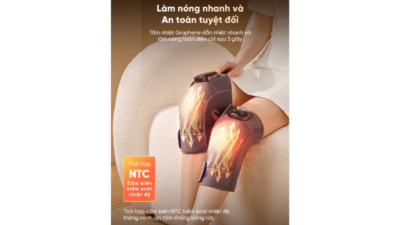 Máy massage đầu gối Breo X2-BREOX2-GRY-9