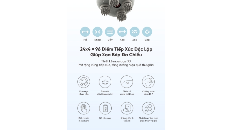 Máy massage da đầu Breo Scalp mini pro-BREOS2MPRO-GRY-13