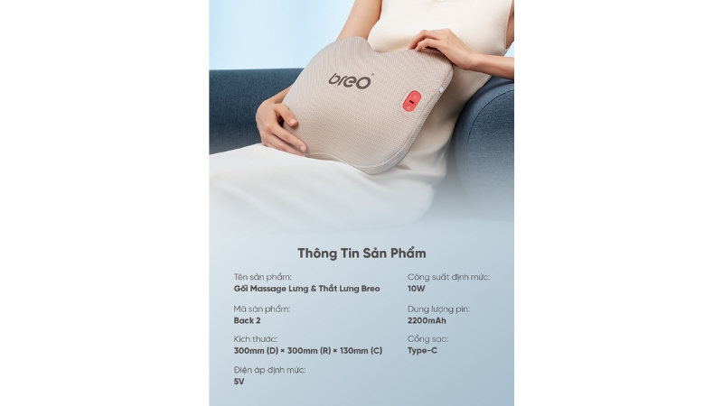 Máy massage lưng Breo Back 2-BREOBACK2-BEIBRN-3