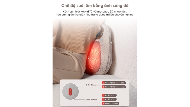 Gối massage Breo Back Lite-BREOBACKLITE-GRY-10