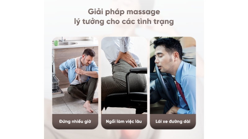 Gối massage Breo Back Lite-BREOBACKLITE-GRY-13