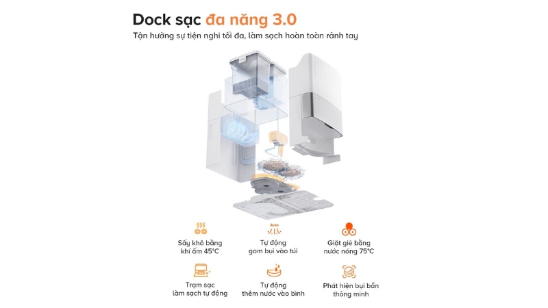 Robot hút bụi lau nhà Roborock Q Revo EDGE 5V1-QRES52-00-BLK-23