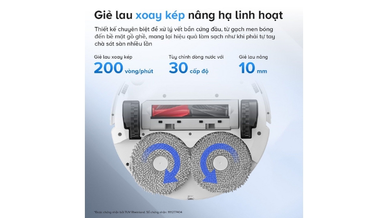 Robot hút bụi lau nhà Roborock Q Revo 5AE-QRSP02-00-WHT-20
