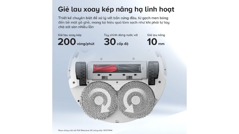 Robot hút bụi lau nhà Roborock Q Revo C Pro-QRRCP02-00-WHT-20