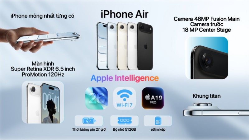 iPhone Air 512GB - Chính hãng VN-MG2U4ZP A-2