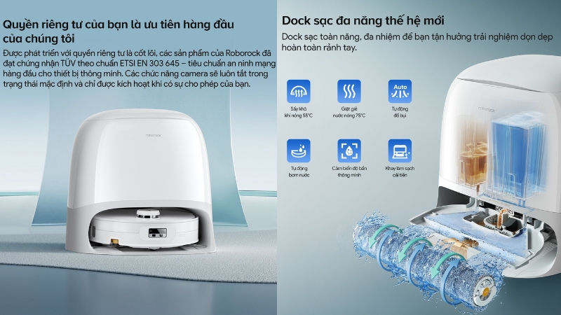 Robot hút bụi lau nhà Roborock Q Revo Curv 2 Flow-QC2F02-00-WHT-3