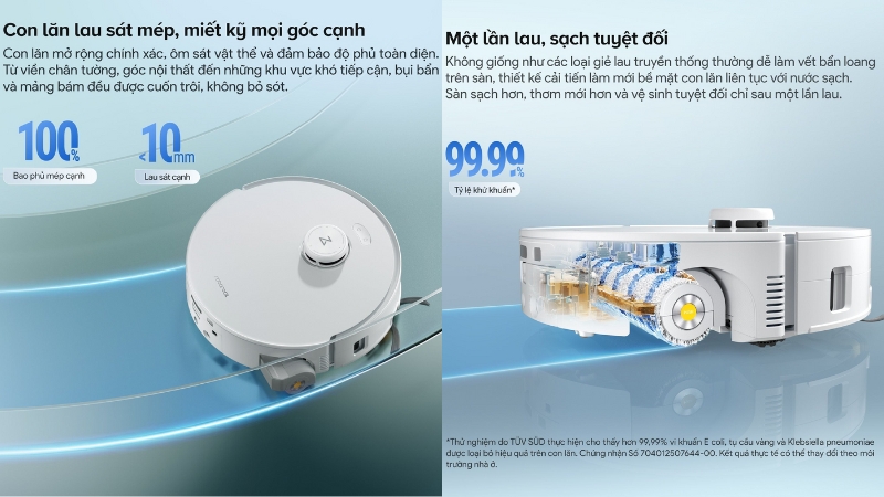 Robot hút bụi lau nhà Roborock Q Revo Curv 2 Flow-QC2F02-00-WHT-7