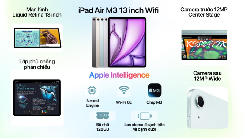iPad Air M3 13 inch Wifi 128GB - Chính hãng VN-MCNJ4ZA A-2