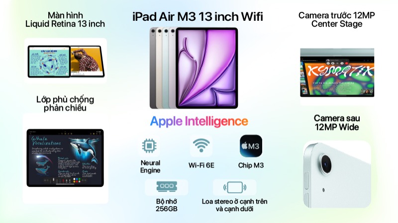 iPad Air M3 13 inch Wifi 256GB - Chính hãng VN-MCNQ4ZA A-2