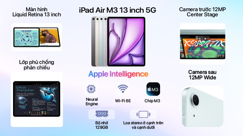 iPad Air M3 13 inch 5G 128GB - Chính hãng VN-MCJ44ZA A-2