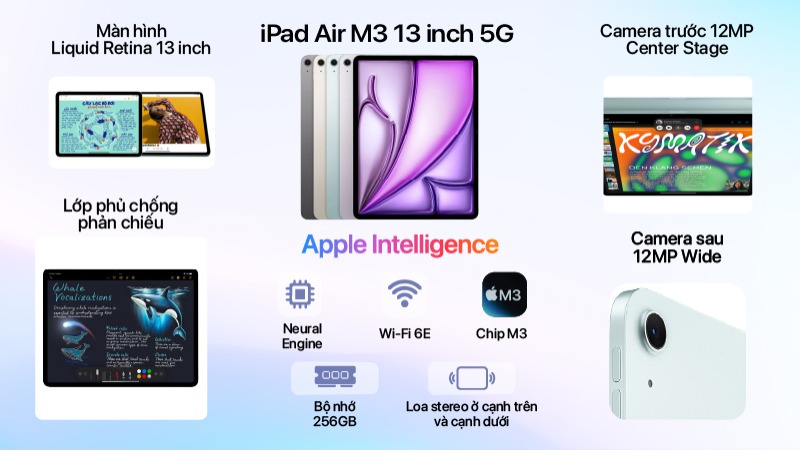 iPad Air M3 13 inch 5G 256GB - Chính hãng VN-MCJ74ZA A-2