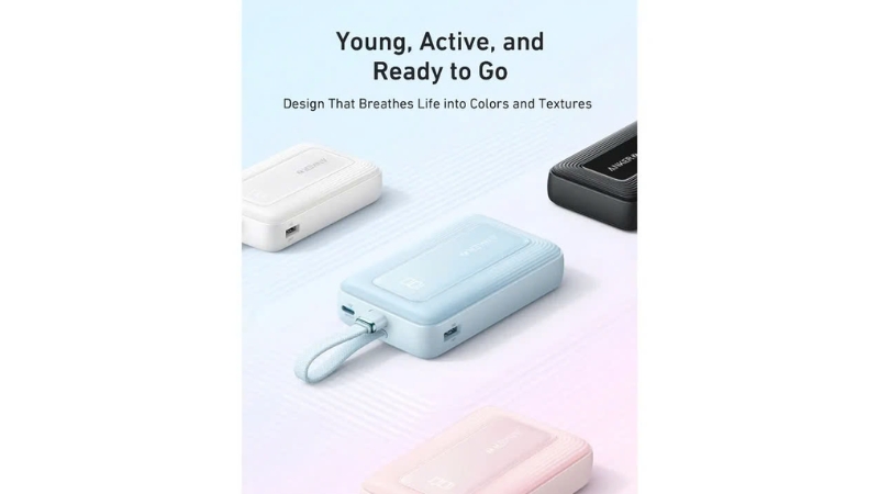 Pin dự phòng Anker Zolo 10.000 mAh 30W tích hợp cáp sạc - Qua Sử Dụng-A1688-QSD-5