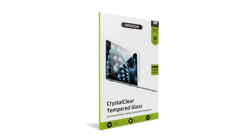 Dán màn hình MacBook Air 13.6 inch M2 M3 M4 Innostyle Crystal Guard Tempered Glass-TG-HQ-2681-7