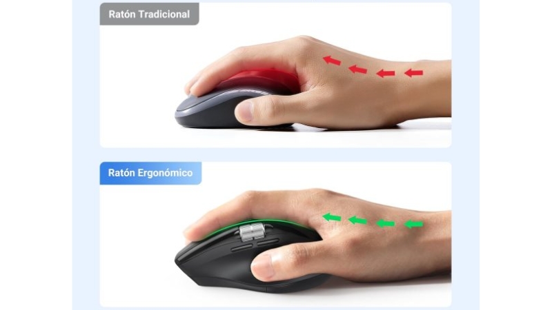Chuột máy tính công thái học không dây Ugreen M751-M751-55375-4