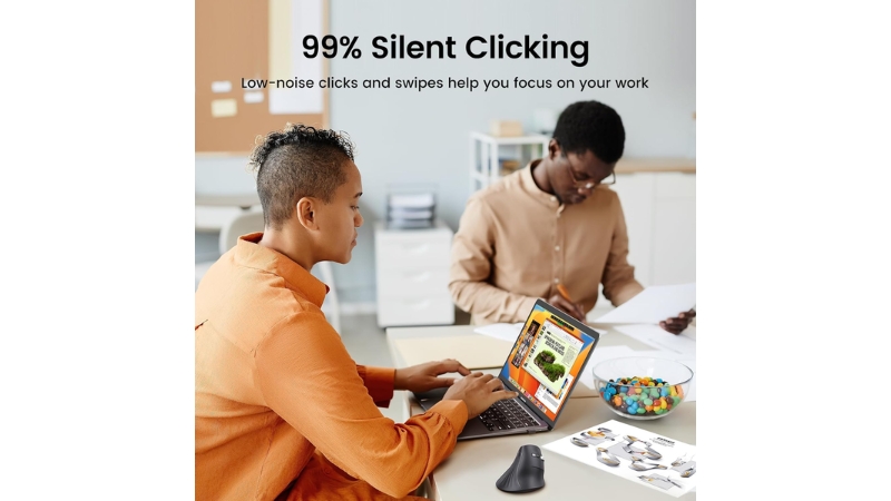 Chuột máy tính công thái học không dây Ugreen MU008-MU008-45772-5