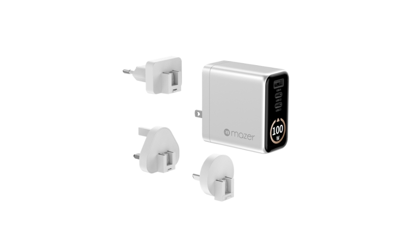 Bộ sạc nhanh Mazer 100W PD kèm cáp Type-C Ai Prestige GaN-M-AI-G100W-V7-BG-5