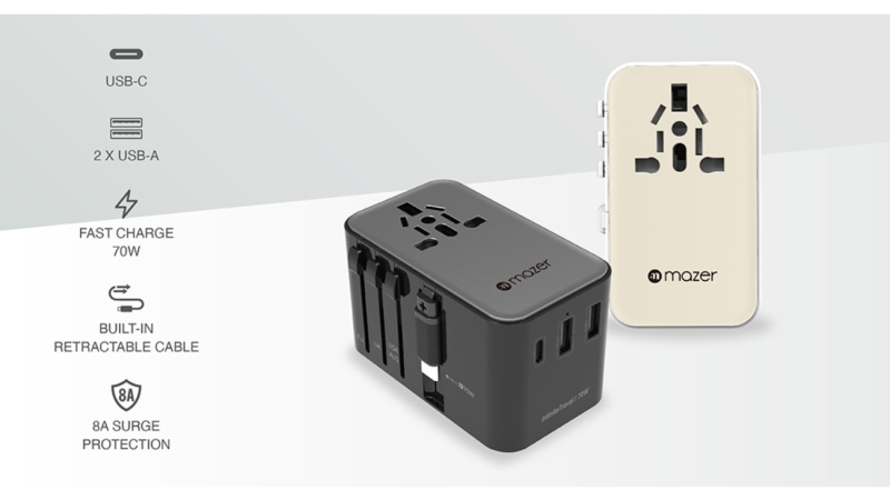 Sạc đa năng Mazer 70W InfiniteTravel LinkIF Travel370-M-IFTRAVEL370-BG-15